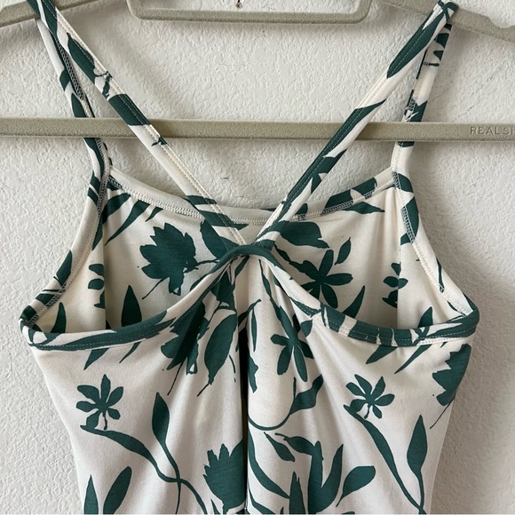 Pact Tropical Palms Organic Cotton Fit & Flare Midi Dress Eco Vacation XS - Picture 9 of 16